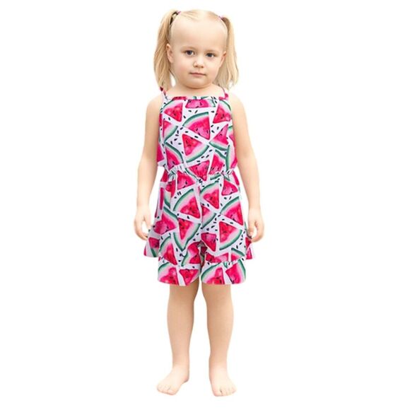 Dash Of Glitter Watermelon Romper Size XS - Picture 1 of 8